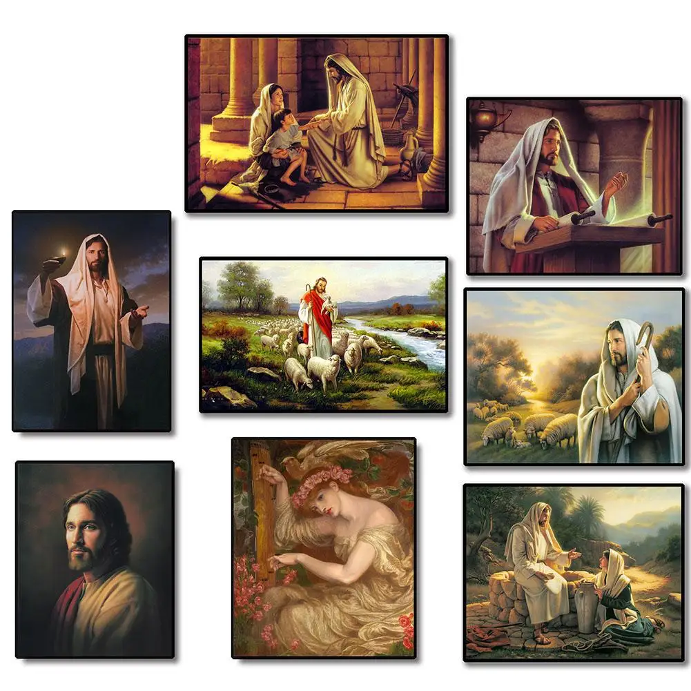 

Religion Jesus Canvas Painting Wall Living Room Study Picture Poster Home Decor Hot