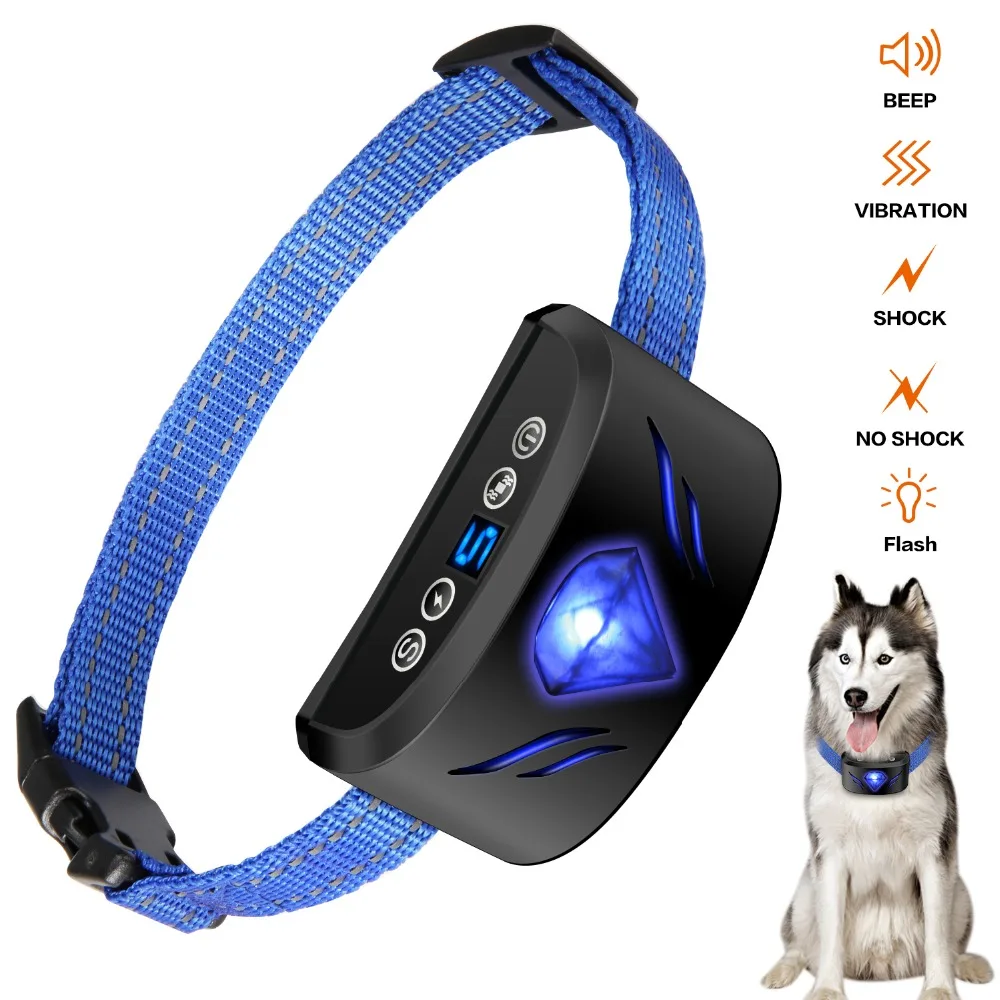 Vente Collier Anti aboiement pour chien collier de dressage Anti aboiement Rechargeable collier de chien réfléchissant pour petits chiens de taille moyenne