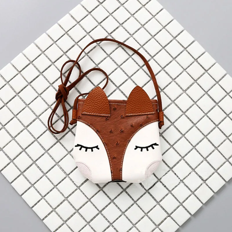 Меларио детские сумки модная новая маленькая сумка для девочек с мультяшными животными детская повседневная сумка через плечо с диагональным крестом милая сумочка - Цвет: AZ1846brown