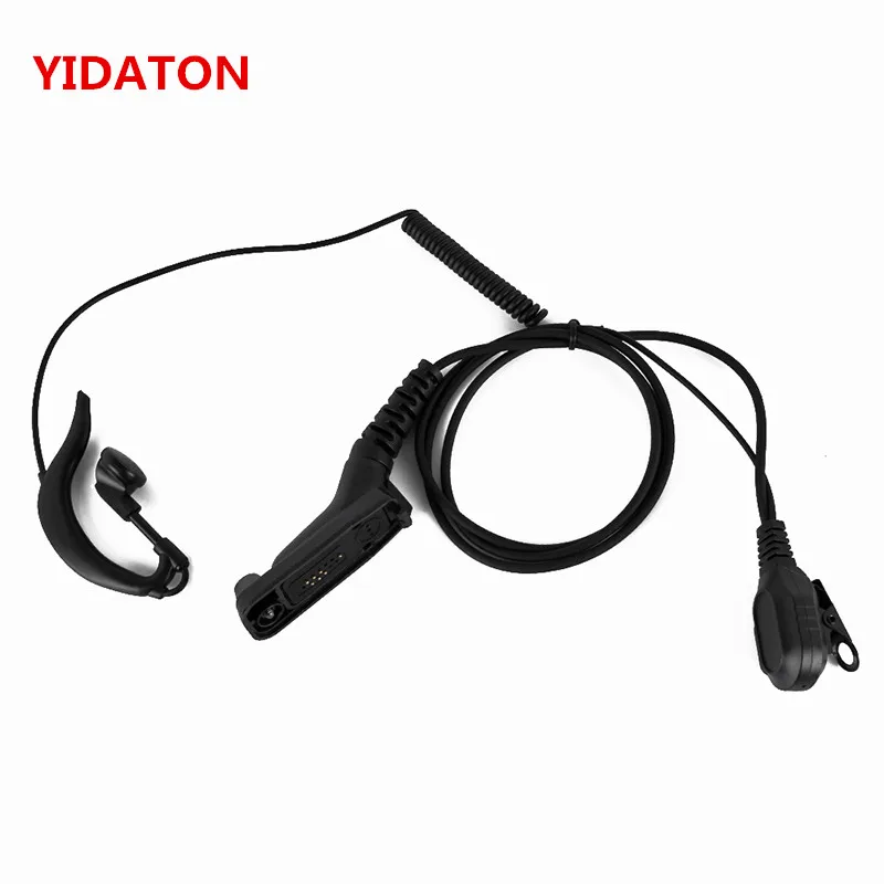 

YIDATON Large PTT Mic Headset Acoustic Tube Earpiece For Motorola DP4800 DP4801 XPR6550 DGP4150 P8268 Walkie Talkie radio etc