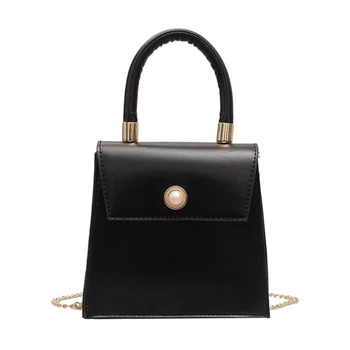 

Women Fashion Mini Flap Casual Pu Leather Shoulder Handbags Bag Ladies Solid Color Vintage Wild Small Messenger Crossbody Tote