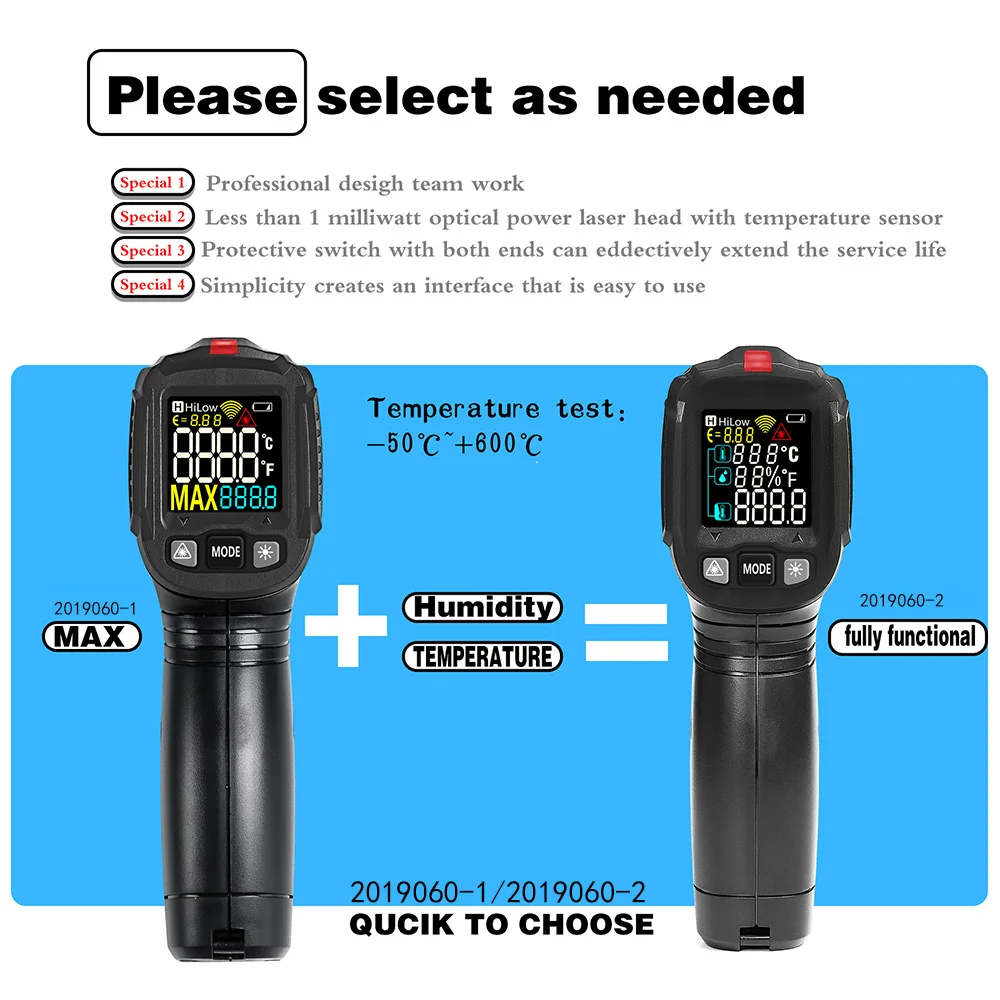 Термодетектор Макс/влажность температура Mutifunction инфракрасный термометр