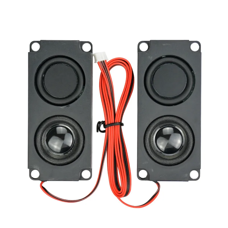 Audio Portable Speakers 2Pcs 10045 LED TV Speaker 8 Ohm 5W Double Diaphragm Bass Computer Speaker DIY For Home Theater