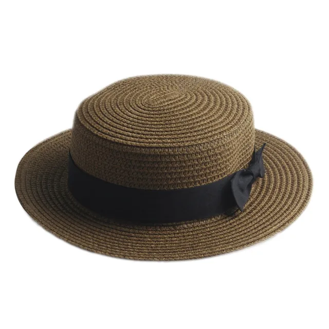 Mistdawn Fashion Women Men Summer Straw Boater Hat Boonie Hats Beach Sunhat Bowler Caps 4