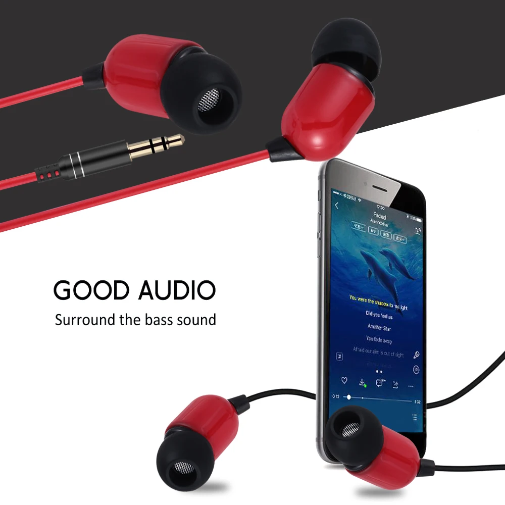 Длинные сильные басы в ухо проводные наушники HIFI Гибридный чистый звук гарнитура