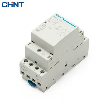 

CHINT 220V Rail Type Four Normally Open 4P 25A Household Small Single - Phase AC Contactor NCH8-25/40