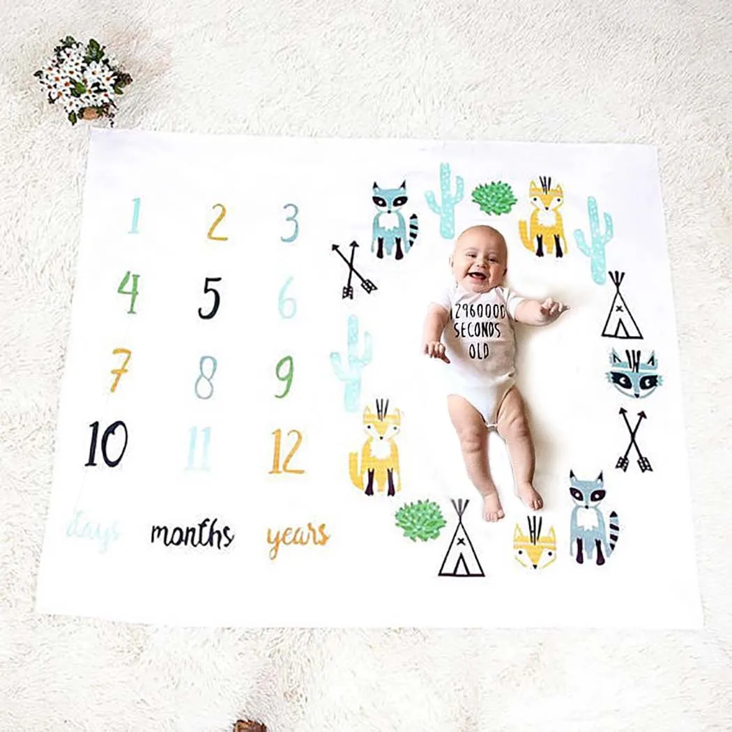 Мультфильм наряд для фотосессий Одеяло для Fox Baby фон Одеяло фото фон для новорожденных фотографии