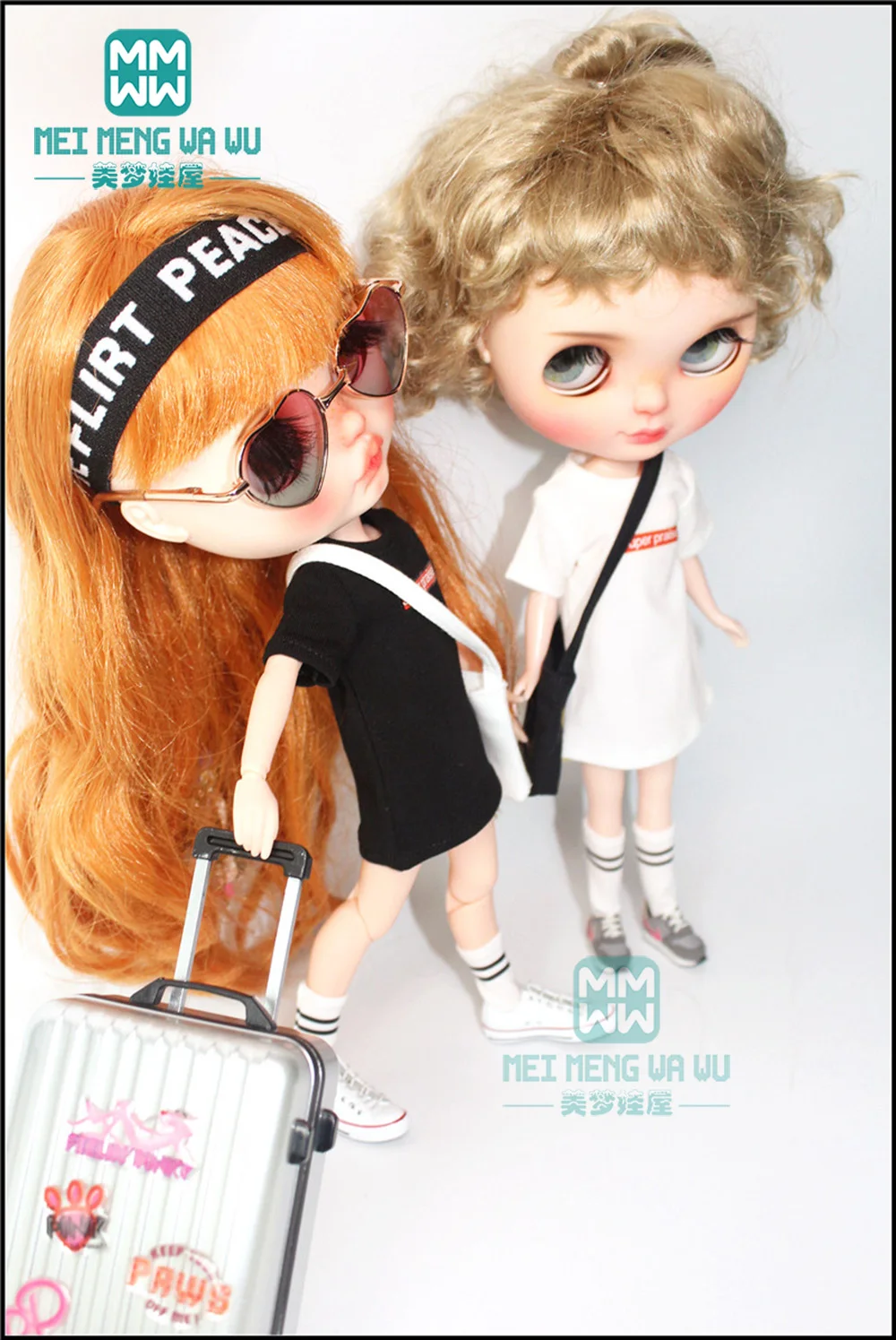 1/6 blyth Кукла Одежда аксессуары модный принт футболка для 30 см Azone Blyth кукла