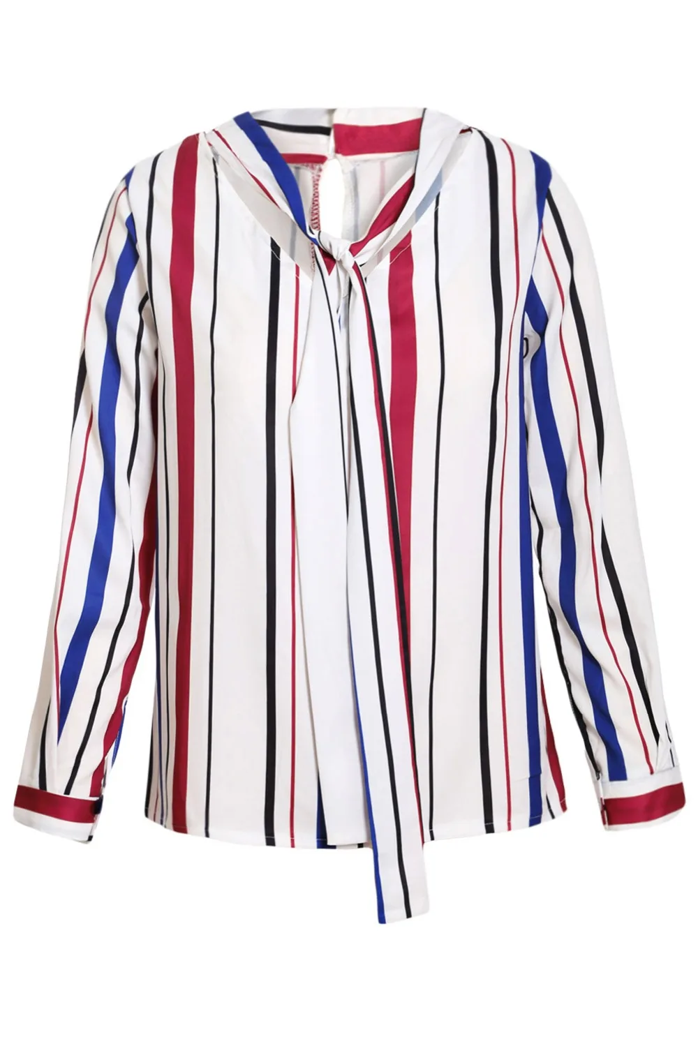 Royal-Blue-Multiple-Striped-Pussycat-Bow-Top-LC251400-5-3
