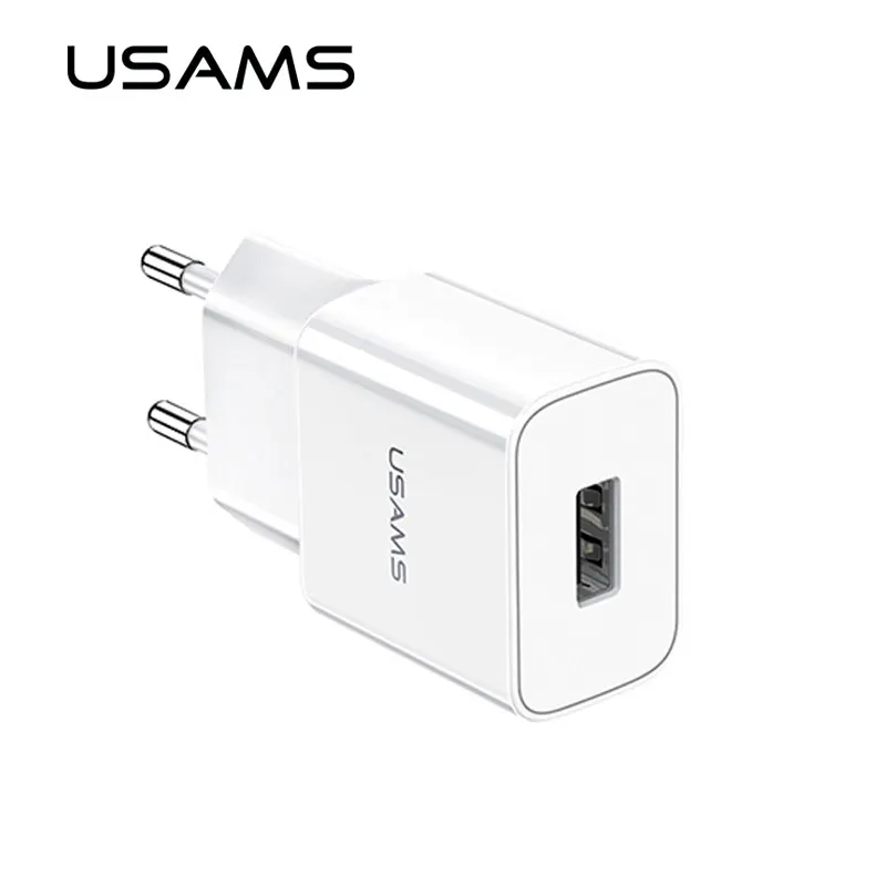 USAMS 1 двойное зарядное устройство USB 2 1/2.4A смарт для мобильного телефона iPhoneSamsung