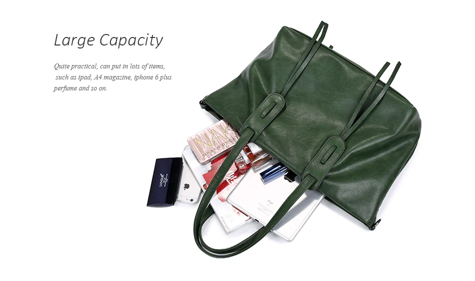 capacidade casual tote saco alça ombro largo