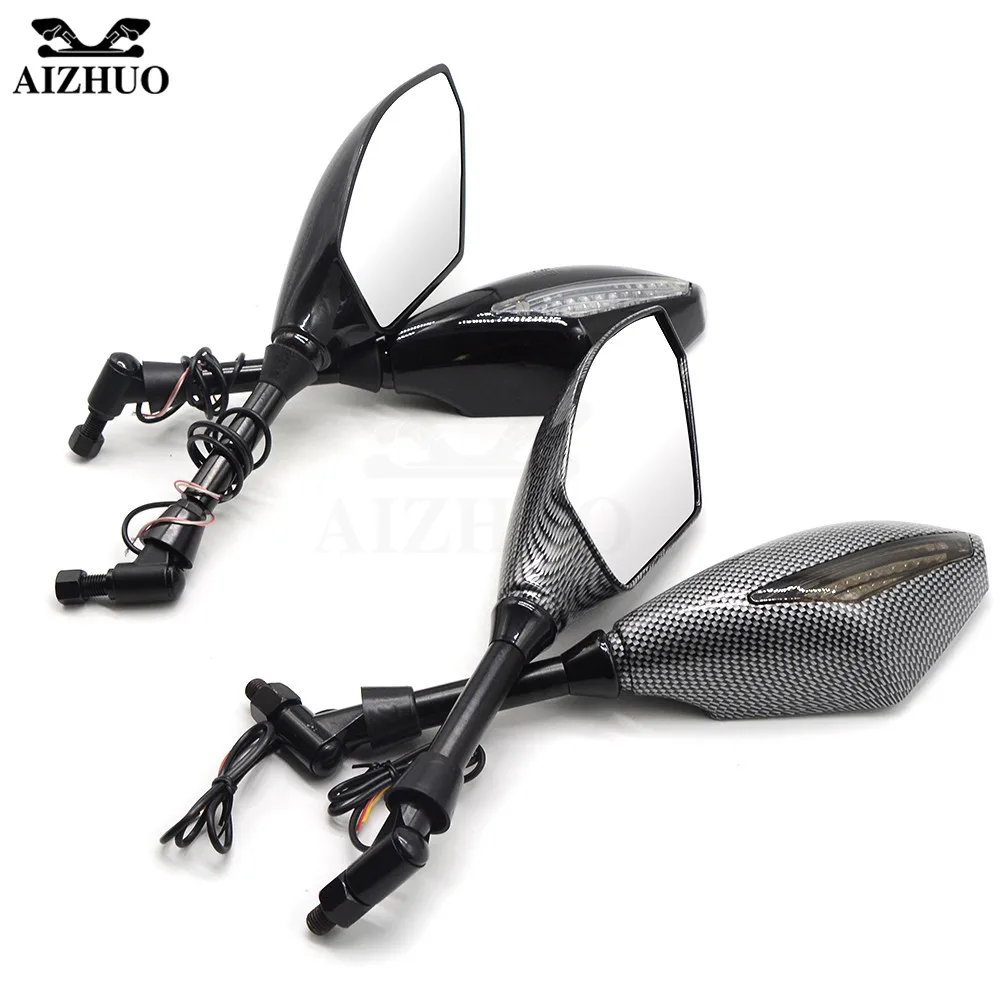 

Motorcycle Rearview Mirror Side Mirror Turn Signals LED Lights for YAMAHA YZF R1 XJR 1300 FJR 1300 FZ1 R6 YZF R3 TMAX 530 500