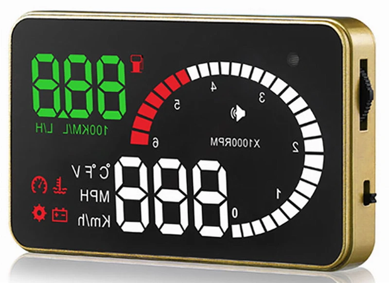 Ouchuangbo 3 5 дюймов HUD автомобильный головок displayn OBD2 Многофункциональный цветной Спидометр сверхскоростная