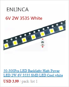 100 шт. SMD LED 2835 чипы 1 Вт 3 в 6 в 9 в 18 в бусины свет белый теплый 0,5 Вт 1 Вт 130лм поверхностное крепление PCB светоизлучающие лампы