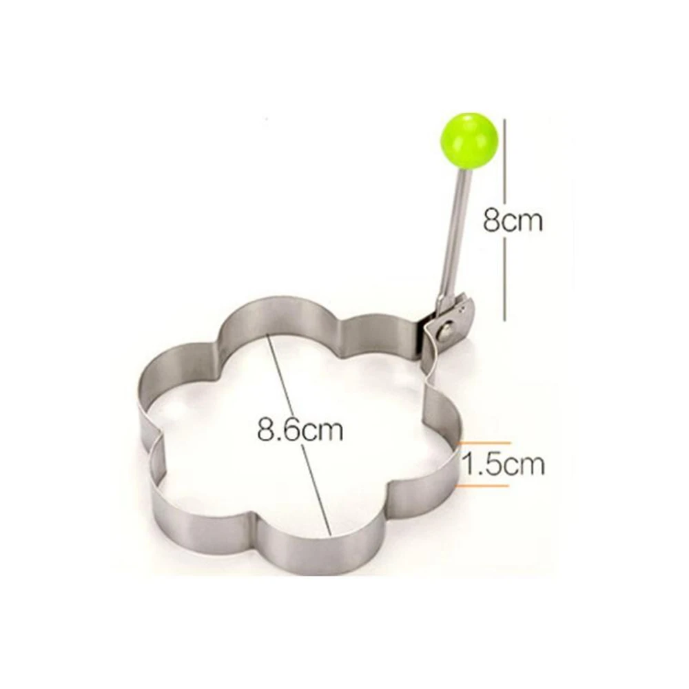 4 PCS Fried Egg Mold Stainless Steel Pancake Ring Kitchen Tool