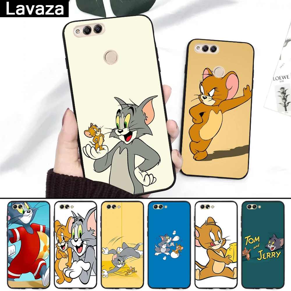 

Lavaza Cat and mouse Tom and Jerry Silicone Case for Huawei Honor 6A 7A 3GB Pro 7X 8 Lite 8X 8C 9 Note 10