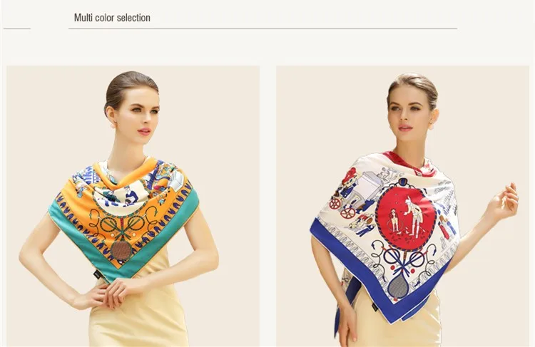 Зимний саржевый Шелковый женский шарф, Европейская мода, для прогулок по Парижу, с принтом, квадратные шарфы 130*130 см, брендовый качественный подарок, большая роскошная шаль