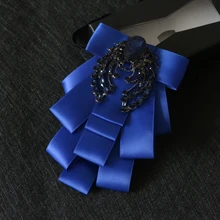 Галстук-бабочка Взрослый мужской свадебный Pajaritas модный Британский галстук-бабочка Алмазный вечерние галстук для жениха украшения на шею Cravate Pour Homme