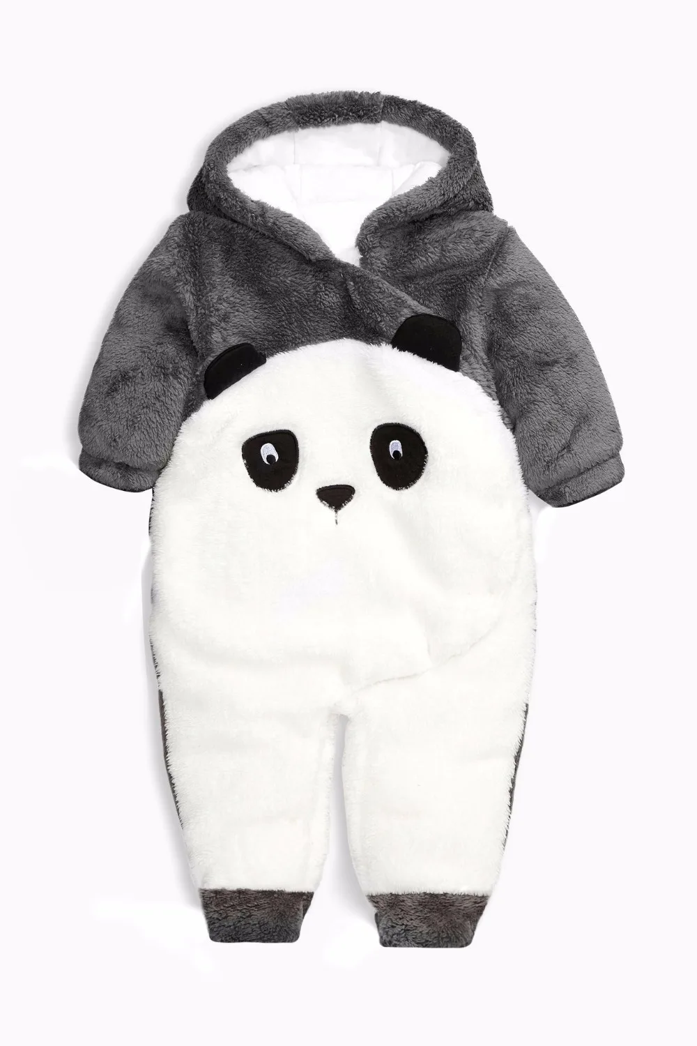 Infant Onesies Panda Embroidery Jumpsuit Toddler Boy girls Winter