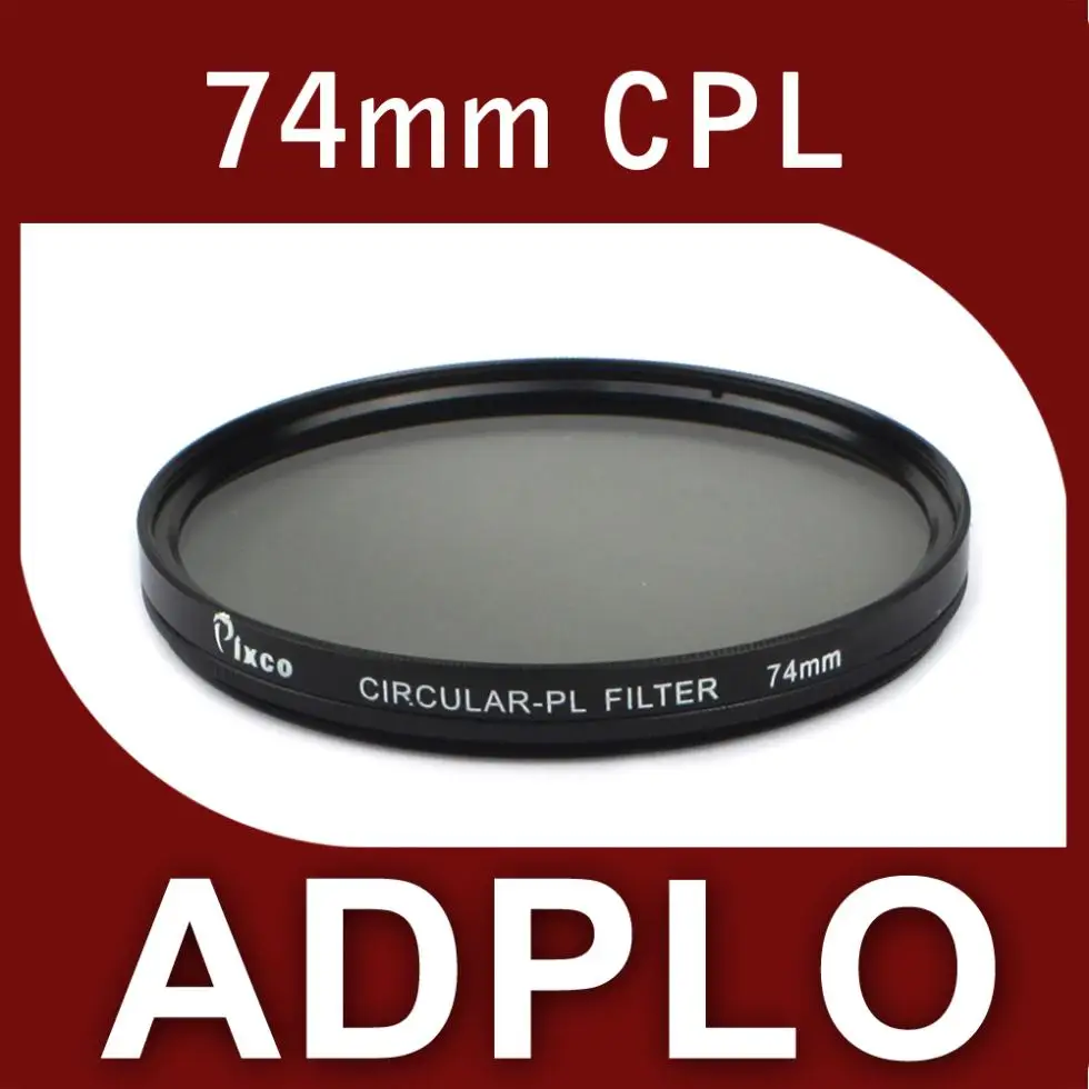 74mm Circular Polarizer (CPL) Filter for Lenses Pentax Canon Nikon Olympus