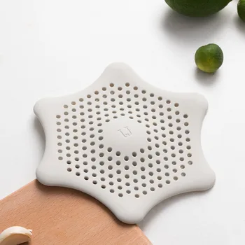

TFlag New Silicone Flume Filter Mesh Sink Strainer Bath Hair Drain Hole Bathtub Wash Basin Sundries Filter prevents clogging
