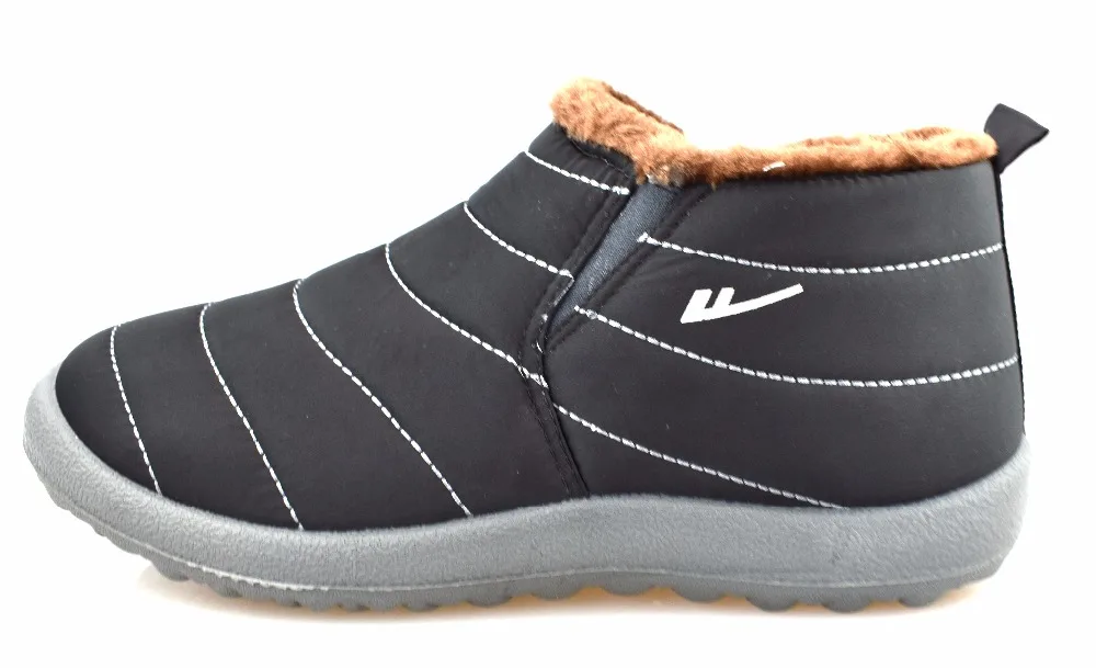 Warriror/ г., брендовые толстые зимние полусапоги для мужчин, уличная Мужская теплая обувь с хлопчатобумажными стельками зимняя обувь для взрослых