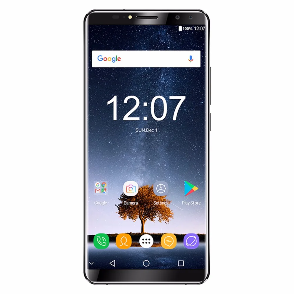 Oukitel K6 6300mAh аккумулятор 6,0 ''18:9 Face ID 6 ГБ 64 Гб MT6763 восьмиядерный смартфон 4G отпечаток пальца 21 Мп+ 13 МП 4 камеры мобильный телефон