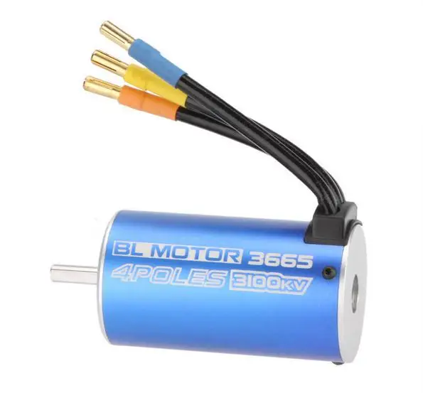 

High Performance 3665 4Poles 3100KV Brushless Motor for RC Car Boat free shipping