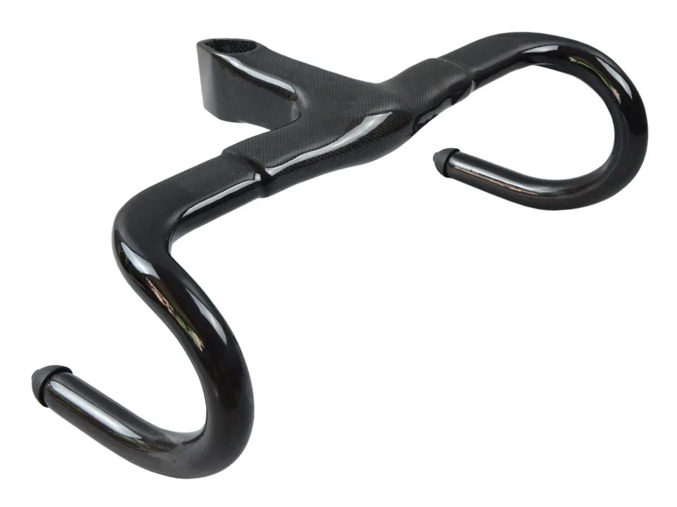 

SODOSIN Road bike Integrated Carbon Handlebar 1K full carbon fibre bicycle handlebar and stem in drop bar Can XDB ship