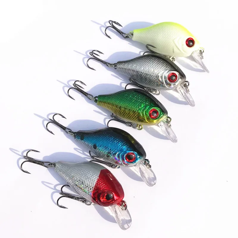 5.5cm 8g crankbait hard bait tackle artificial lures swimbait fish wobbler MW