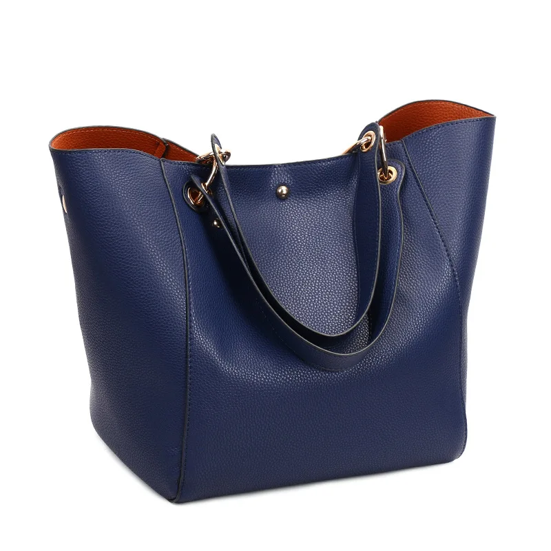blue shoulder bag