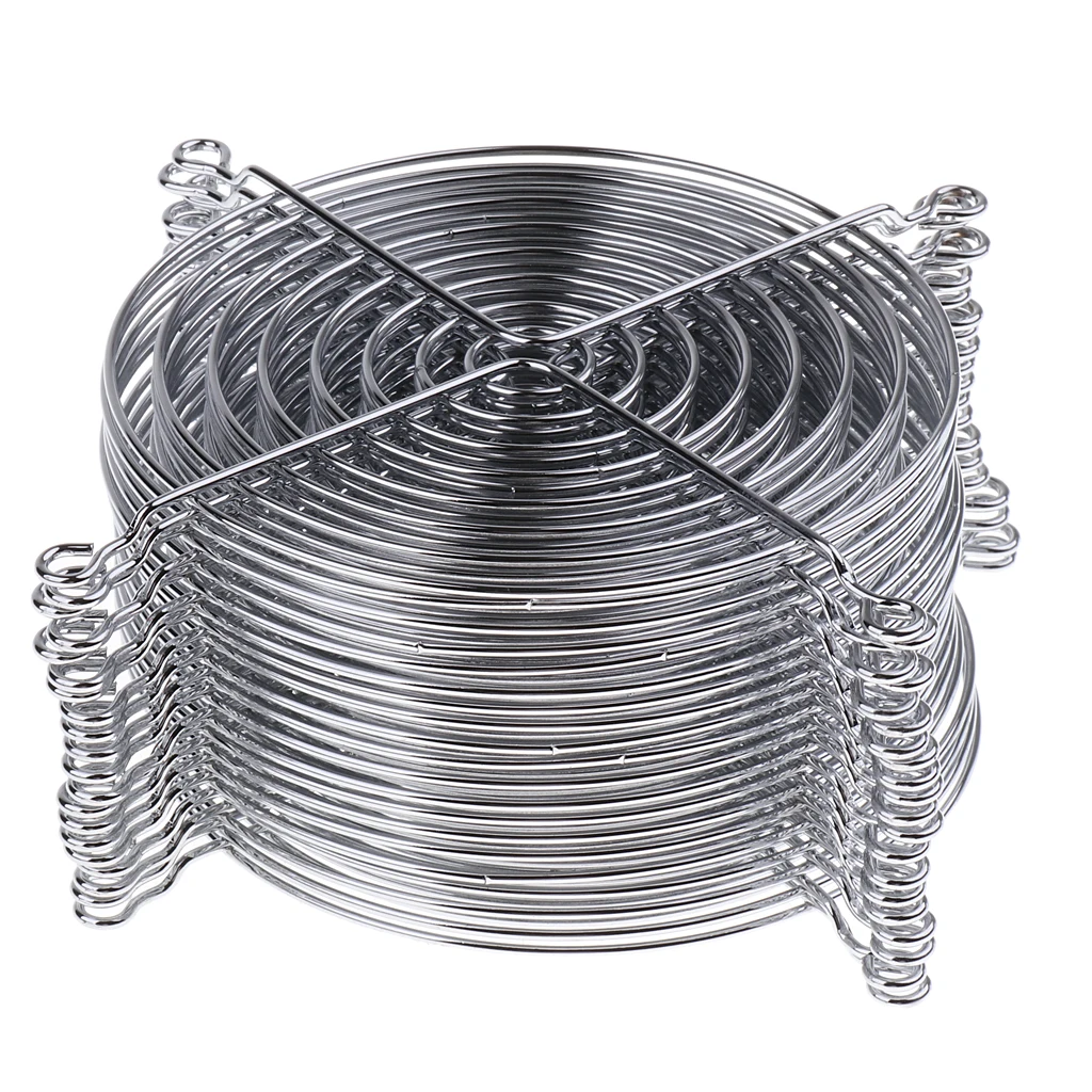 Dovewill 20Pcs Computer Case Cooling Fan Finger Guard Metal Grill Protector 12cmx12cm
