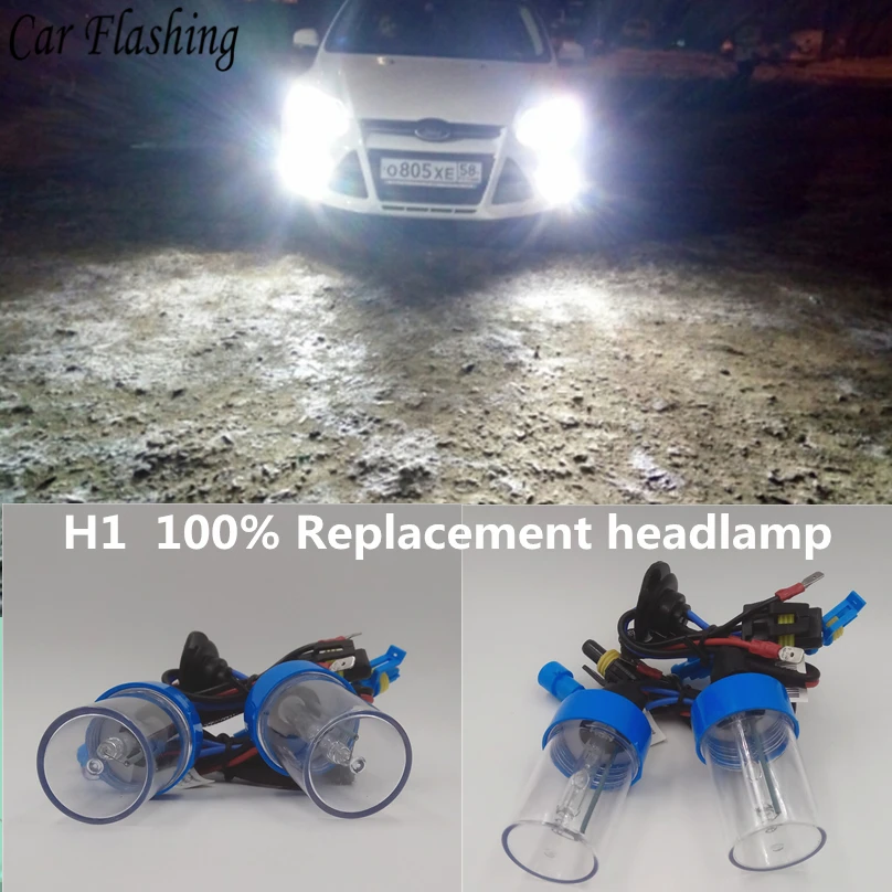 Car Flashing 2pcs H1 HID lamp 55W xeno headlight Auto bulbs H4 H7 HIR2