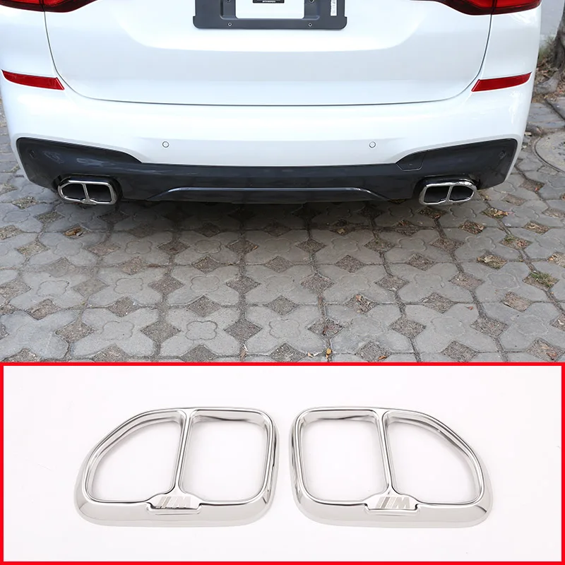 2pcs 304 Stainless Steel Chrome For BMW X3 G01 2018 2019 Year Car