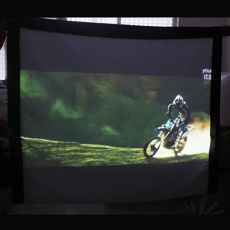 Pаспродажа 100 120 150 180 200 250 300 дюймов проекционный экран белый проекционный экран складной 169 43 для домашнего кинотеатра светодиодный DLP Porjector