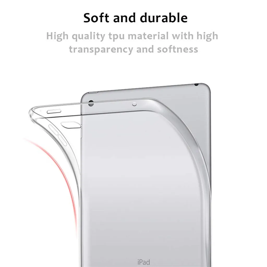 Легкий ультра прозрачный Мягкий Силиконовый ТПУ чехол для ipad Mini 5 7 9 8 дюймов новый