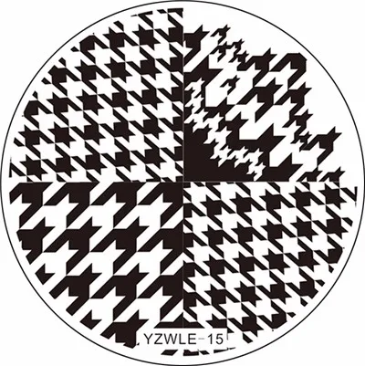 YZWLE, 1 шт, ручная роспись, дизайн, круглые, нержавеющая сталь, сделай сам, тиснение изображений, пластинки для ногтей, шаблоны, трафареты