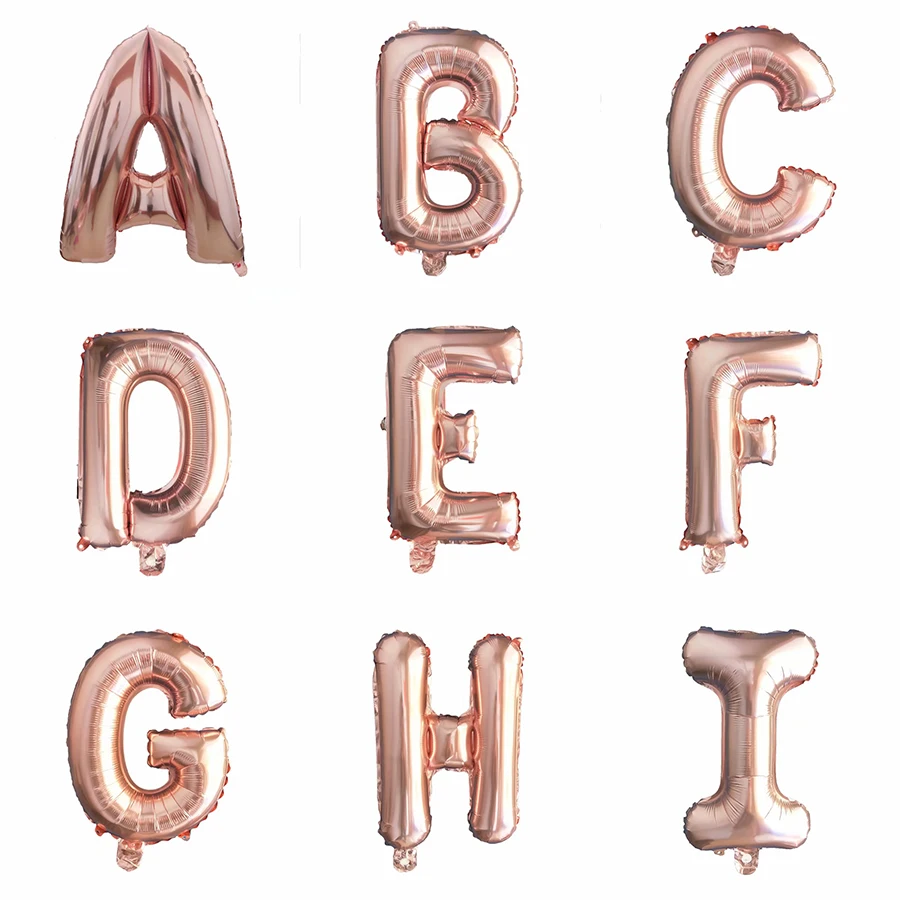 

16 inch 26 Letter Helium Foil Balloon Birthday Event Party Decoration Wedding House Large Digit air Balloons Toys Baby Shower