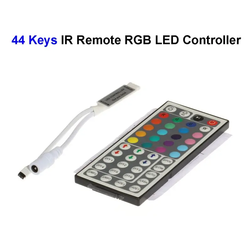 #Best 50pcs Mini 44 Keys Wireless IR Remote RGB LED Controller For SMD 3528 5050 5730 5630 RGB LED Rigid Strip Modules Light
