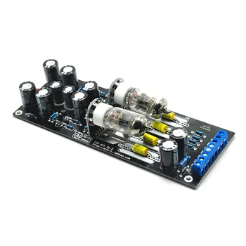 6J1 Valve Pre-amp Tube PreAmplifier Kit Assembled Board Audio Musical Fidelity horizontal/Cross Tube te 01 hifi mini 6j1 tube preamplifier stereo vacuum tubes preamplifier with power adapter