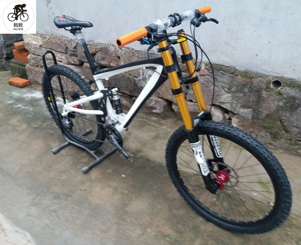Best Kalosse  full suspension bicycle  30  speed Hydraulic brakes   M610   mountain bicycle Downhill DH mountain bike 26*2.35inch 24