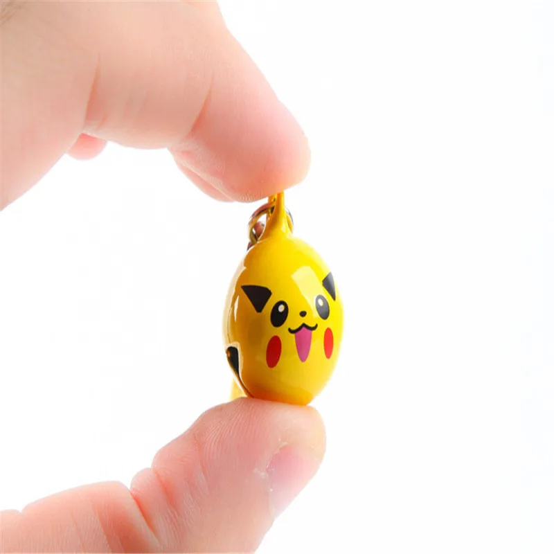 1Pcs-Cartoon-Kawaii-Pokemon-Pikachu-Elf-Ball-Keychain-Keyring-Bell-Toy-Lover-Key-Chain-Rings-For (4)