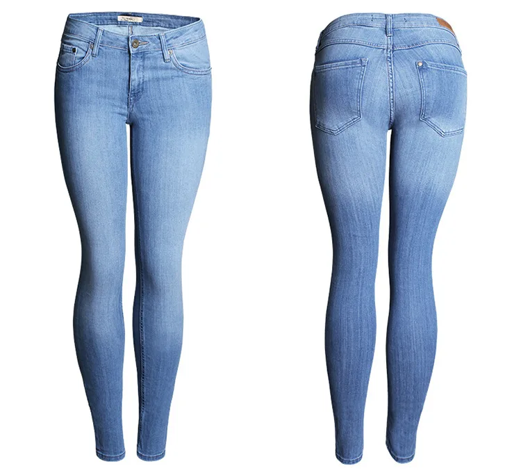 Женские узкие джинсы Новая Летняя мода бойфренд стиль мыть эластичные джинсы карандаш облегающие брюки-Капри женские брюки и джинсы