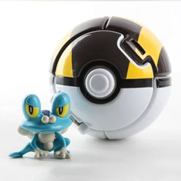 TAKARA TOMY POKEMON Pika Chespin Fennekin Froakie с шариком, коллекция детских игрушек - Цвет: Черный