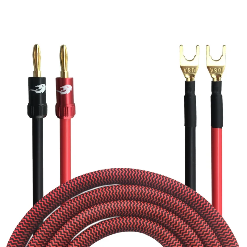 Buy High Fidelity Banana Plug to Spade Plug Speaker