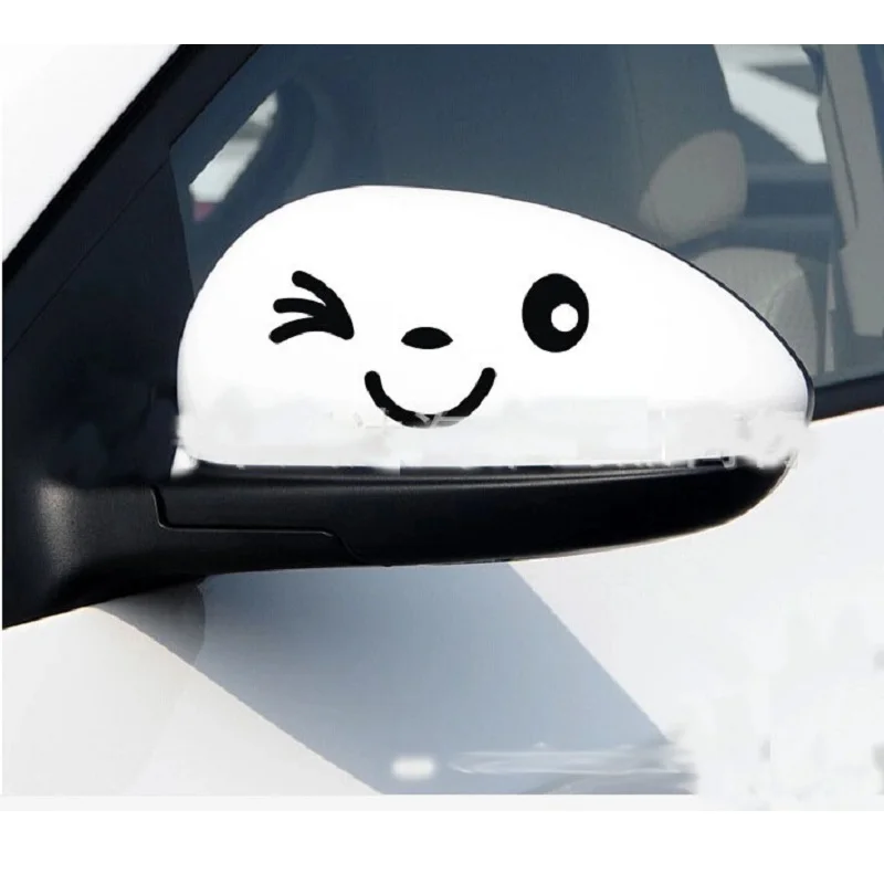 

New blink your smiling face funny and cute car sticker for Cover Scratches Cartoon Window Decal Motorcycle Volkswagen