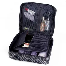 Big Cosmetic Bag Travel Makeup Wash Case Pouch Organizer Beauty Products Brushes Lipstick Toiletry Storage Accessories Supplies