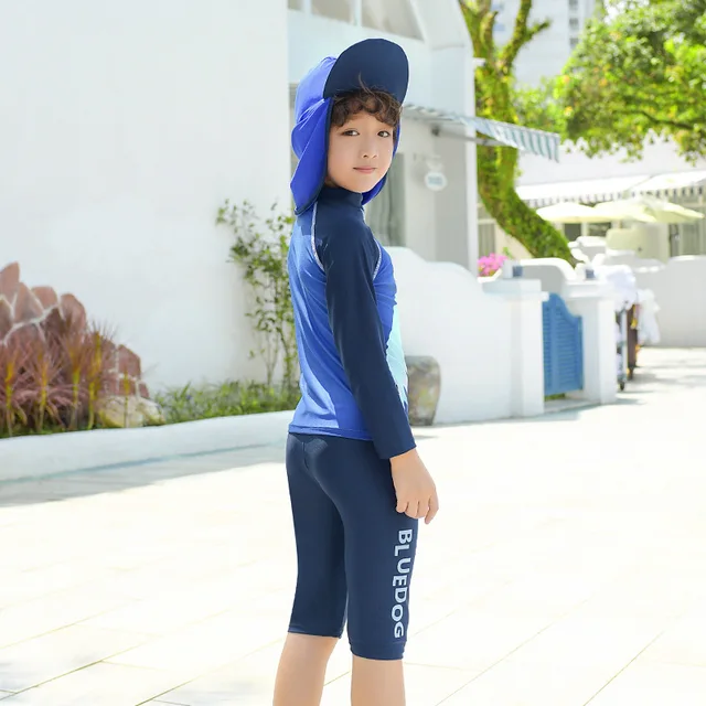 Special Price Bathing Suit For Boy Kids Swimsuit Children's Kid's Swimsuits Baby Suits Rash Guard Children New 2018 Swimwear Long Sleeve