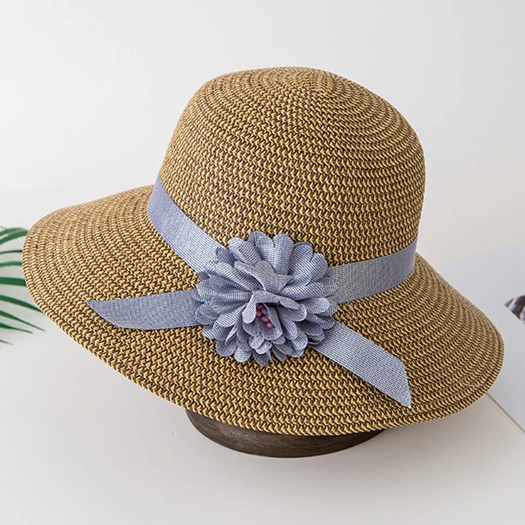 قبعات للحماية من الشمس للنساء الصيف قبعة القش قبعة قناع واسعة القش طوي السفر زهرة قبعة الشمس الصيف شاطئ قبعات T424 قبعات للحماية من الشمس للنساء الصيف قبعة القش قبعة قناع واسعة القش طوي السفر زهرة قبعة الشمس الصيف شاطئ قبعات T424