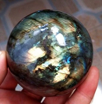 

NATURAL Labradorite quartz crystal sphere ball healing